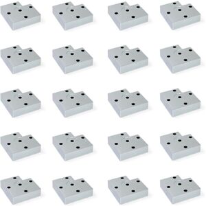 Emuca Alumix7 Furniture Foot - Height 15mm - Aluminium Finish Emuca Alumix7 Furniture Foot - Height 15mm - Aluminium Finish