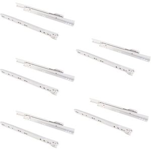 Emuca Ladegeleiders Set van 5 - Gedeeltelijk uittrekbaar, Soft-Close, 250mm Emuca Ladegeleiders Set van 5 - Gedeeltelijk uittrekbaar, Soft-Close, 250mm