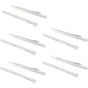 Emuca Witte Stalen Ladenlades - 300mm, Set van 5 Emuca Witte Stalen Ladenlades - 300mm, Set van 5