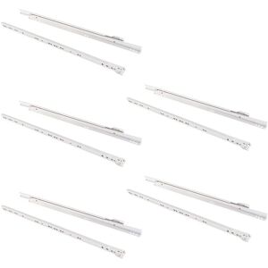 Guide Cassetto Emuca Bianche T30 - 600mm, Estrazione Parziale, Chiusura a Caduta Guide Cassetto Emuca Bianche T30 - 600mm, Estrazione Parziale, Chiusura a Caduta