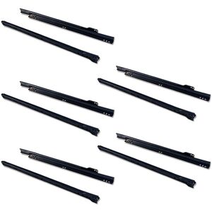 Guide Cassetti Nere 450mm - Set di 5 Guide Cassetti Nere 450mm - Set di 5
