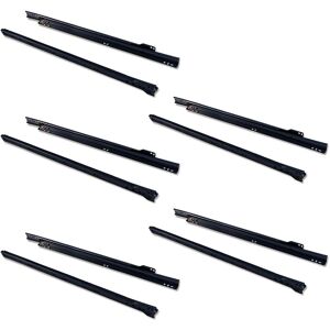 Emuca 500mm Rails de tiro en acier - Fermeture à chute, 5 sets - Publicité Emuca 500mm Rails de tiro en acier - Fermeture à chute, 5 sets - Publicité