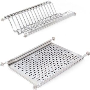 Emuca Edelstahl Geschirrabtropfständer - 450 - Für 15-34 Teller Emuca Edelstahl Geschirrabtropfständer - 450 - Für 15-34 Teller