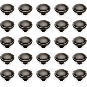 Emuca - Botão de porta em zamak ø 32 Preto - Estilo clássico Emuca - Botão de porta em zamak ø 32 Preto - Estilo clássico