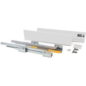 Emuca White Steel External Drawer Kit - 30kg Max Load - Bathroom & Kitchen Emuca White Steel External Drawer Kit - 30kg Max Load - Bathroom & Kitchen