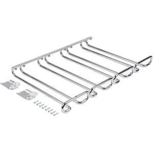 Emuca Glass Holder - 280mm, Chrome, for Furniture - Glass Storage Emuca Glass Holder - 280mm, Chrome, for Furniture - Glass Storage