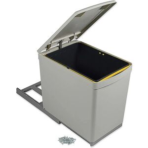Emuca Gray 16L Built-in Kitchen Waste Bin with Auto Lid Emuca Gray 16L Built-in Kitchen Waste Bin with Auto Lid