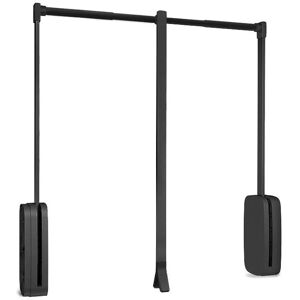 Emuca - Cabide ajustável para armário titânio - 450-600mm Emuca - Cabide ajustável para armário titânio - 450-600mm