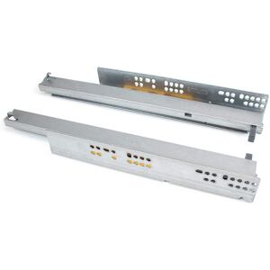 Rails pour tiroirs Silver Emuca - Extension totale, système push, 500mm - Publicité Rails pour tiroirs Silver Emuca - Extension totale, système push, 500mm - Publicité