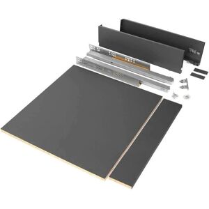 Emuca Vertex Drawer Kit - Adjustable Soft-Close Gray 600mm Emuca Vertex Drawer Kit - Adjustable Soft-Close Gray 600mm