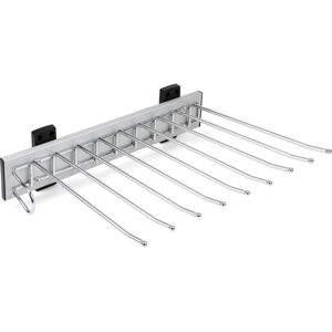 Emuca Left-Hand Side Wardrobe Self Mounting Pants Hanger - Steel & Aluminum Emuca Left-Hand Side Wardrobe Self Mounting Pants Hanger - Steel & Aluminum