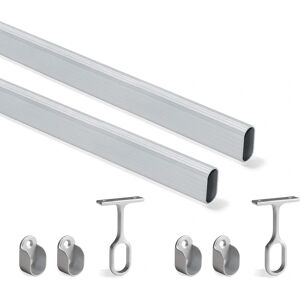 Emuca Kastrailsysteem - Aluminium, 1150mm, Mat Anodiseren Emuca Kastrailsysteem - Aluminium, 1150mm, Mat Anodiseren
