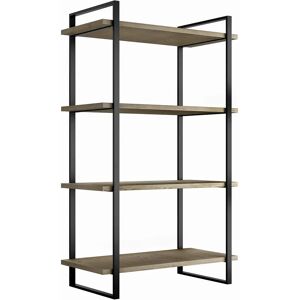 Conjunto de Estanterías de Acero y Madera Emuca - 1150mm - Negro Conjunto de Estanterías de Acero y Madera Emuca - 1150mm - Negro