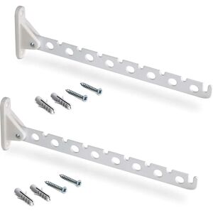 Emuca White Foldable Wardrobe Hanger - Wardrobe Accessory Emuca White Foldable Wardrobe Hanger - Wardrobe Accessory