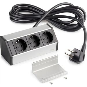 Regleta Emuca - Seguridad infantil, 3 enchufes Schuko, acabado mate Regleta Emuca - Seguridad infantil, 3 enchufes Schuko, acabado mate