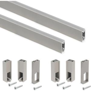 Emuca - 1150 mm Garderobestångsset - Upp till 40kg/m Emuca - 1150 mm Garderobestångsset - Upp till 40kg/m