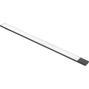 Emuca Czarna LED lampa ścienna - 600mm, Czujnik dotykowy - Suche obszary Emuca Czarna LED lampa ścienna - 600mm, Czujnik dotykowy - Suche obszary