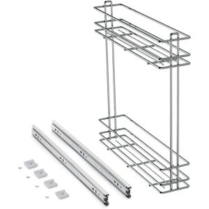 Emuca Soporte para Botellas SupraMax - 150mm Acero Cromado - Botellero Emuca Soporte para Botellas SupraMax - 150mm Acero Cromado - Botellero