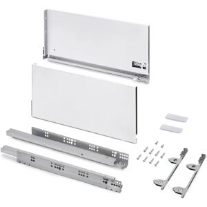 Emuca Vertex 3D Lade-uitloop - 60kg, Wit, 242mm H Emuca Vertex 3D Lade-uitloop - 60kg, Wit, 242mm H