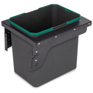 Emuca Recycle, 35L grijze stalen zij-mount afvalbak - Waste Bin Emuca Recycle, 35L grijze stalen zij-mount afvalbak - Waste Bin