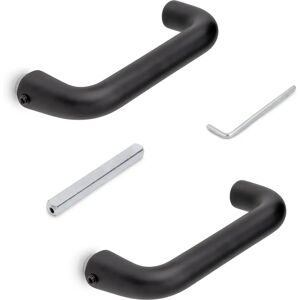 Empuñaduras para puertas de vidrio forma U - Aluminio negro Empuñaduras para puertas de vidrio forma U - Aluminio negro