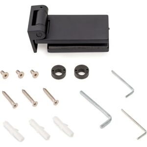 Emuca Czarny Zawias do Drzwi Szklanych - 40mm - Wsparcie - Poziome Emuca Czarny Zawias do Drzwi Szklanych - 40mm - Wsparcie - Poziome