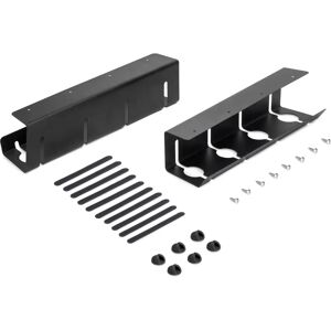 Emuca Cable Management Trays - 430 mm Steel Black Emuca Cable Management Trays - 430 mm Steel Black