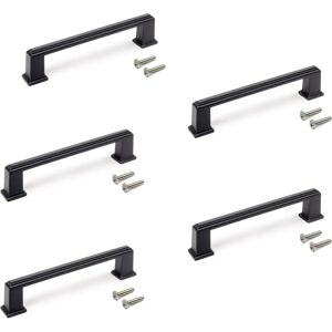 Emuca Set Handgrepen - 147,5mm, 128mm spacing - Zwart finish Emuca Set Handgrepen - 147,5mm, 128mm spacing - Zwart finish
