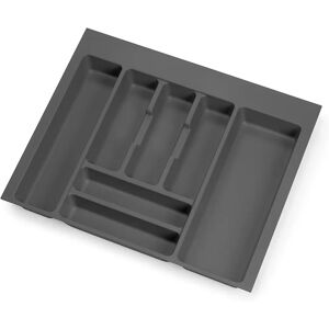 Emuca 600mm Drawer Organizer - Adjustable, Plastic, Grey Emuca 600mm Drawer Organizer - Adjustable, Plastic, Grey