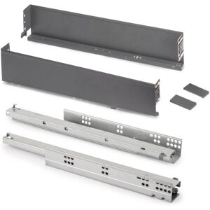 Emuca 3274035 Cassetto in acciaio - Altezza 88mm, Profondità 440mm, Grigio Emuca 3274035 Cassetto in acciaio - Altezza 88mm, Profondità 440mm, Grigio