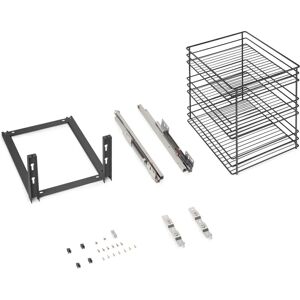 Emuca Carro Extraíble Acero 400mm - Cierre Suave y Ajustable Emuca Carro Extraíble Acero 400mm - Cierre Suave y Ajustable