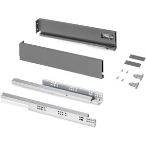 Emuca Protone 30kg - Drawer, Gris Antracite, Total Extension, Soft-Close - Drawer Emuca Protone 30kg - Drawer, Gris Antracite, Total Extension, Soft-Close - Drawer