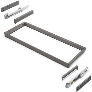 Marco para estantería Emuca con guías de cierre suave y extracción total - Soporta 30kg Marco para estantería Emuca con guías de cierre suave y extracción total - Soporta 30kg