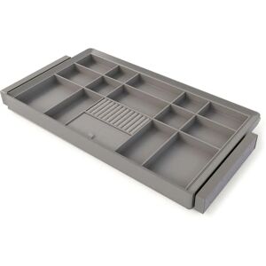 Kit de organizador de cajones Titanio con guías ajustables - Tipo de mueble Kit de organizador de cajones Titanio con guías ajustables - Tipo de mueble
