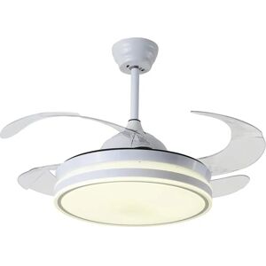 Akunadeor - Ventilador de Techo Best Seller con Motor DC, Blanco, Aspas Retráctiles, LED, Temporizador, Memoria - Ventilador de Techo Akunadeor - Ventilador de Techo Best Seller con Motor DC, Blanco, Aspas Retráctiles, LED, Temporizador, Memoria - Ventilador de Techo