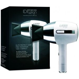 ID Italian Elite Protec Hair Dryer - 1400W, Compact, White ID Italian Elite Protec Hair Dryer - 1400W, Compact, White