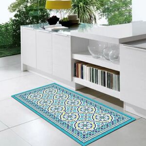 VILBER Blå PVC Matta - Anti-slip, Handtvättbar, 52x120cm VILBER Blå PVC Matta - Anti-slip, Handtvättbar, 52x120cm