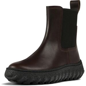 Camper K400654-002 Brown Leather Ankle Boots - Boots Camper K400654-002 Brown Leather Ankle Boots - Boots