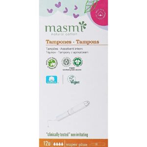 Tampones de Algodón Orgánico Super Plus Masmi - Para flujos intensos Tampones de Algodón Orgánico Super Plus Masmi - Para flujos intensos