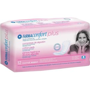 Farmaconfort Plus Compresas de Algodón Normal - Protectores Femeninos Farmaconfort Plus Compresas de Algodón Normal - Protectores Femeninos