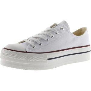 Baskets blanches Victoria - Casual, Plateforme, Lacets - Publicité Baskets blanches Victoria - Casual, Plateforme, Lacets - Publicité