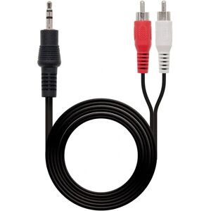 Nanocable 10m stereo ljudkabel - RCA & Jack 3.5mm Nanocable 10m stereo ljudkabel - RCA & Jack 3.5mm