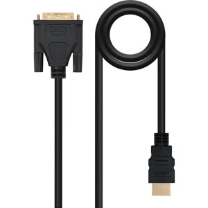 Adapter Nanocable DVI do HDMI 1,8m Czarny Adapter Nanocable DVI do HDMI 1,8m Czarny