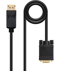 Adapter Nanocable 10.15.4402 DisplayPort na VGA - 2m Czarny Adapter Nanocable 10.15.4402 DisplayPort na VGA - 2m Czarny