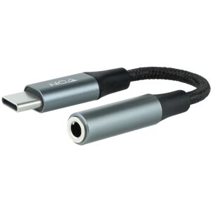 Nanocable 10.24.1204 Ljudkabel - 0,11m - USB-C till Jack 3.5mm - Svart, Grå Nanocable 10.24.1204 Ljudkabel - 0,11m - USB-C till Jack 3.5mm - Svart, Grå