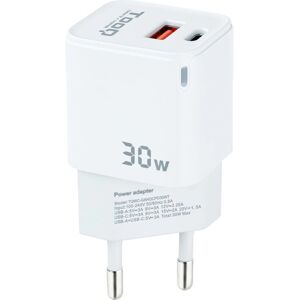 TooQ TQWC-GANQCPD30WT Chargeur Universel 30W Blanc - Publicité TooQ TQWC-GANQCPD30WT Chargeur Universel 30W Blanc - Publicité