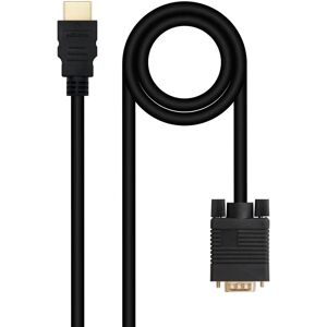 Nanocable 10.15.4348 HDMI till VGA-adapter - Videokabel Nanocable 10.15.4348 HDMI till VGA-adapter - Videokabel