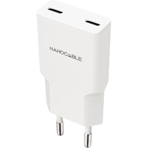 Nanocable Cargador de Pared USB-C Dual - Carga Rápida Nanocable Cargador de Pared USB-C Dual - Carga Rápida