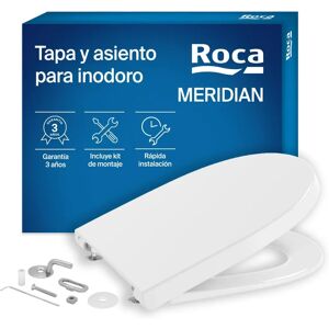 Roca - Sedile e copriwater Meridian N - Bianco - 560/645 - Sedile e copriwater per WC Roca - Sedile e copriwater Meridian N - Bianco - 560/645 - Sedile e copriwater per WC