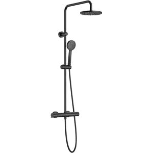 Roca Victoria Matte Black Thermostatic Shower Column - Bathroom Accessory Roca Victoria Matte Black Thermostatic Shower Column - Bathroom Accessory